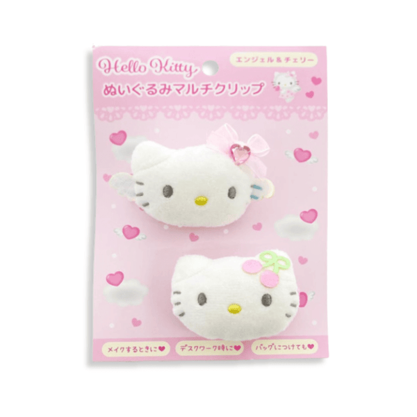 Sanrio Hello Kitty Plush Angel & Cherry Multi Hair Clip - Twinkle Glory