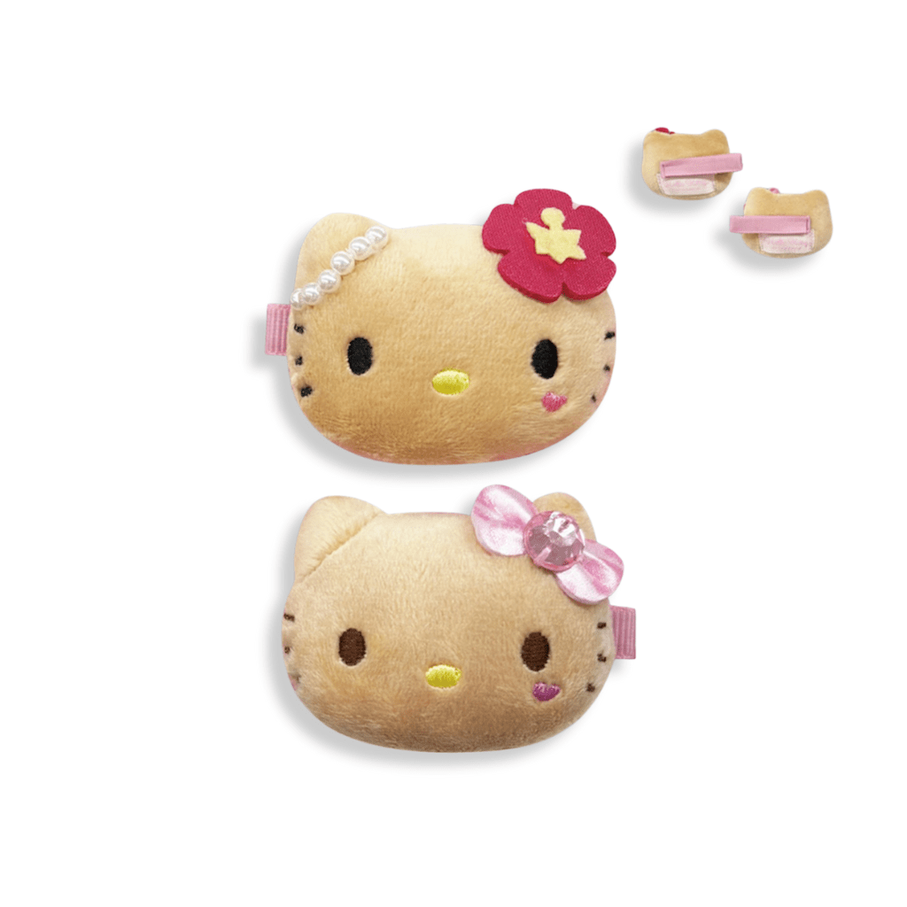 Sanrio Hello Kitty Plush Kogal & Leopard Multi Hair Clip - Twinkle Glory
