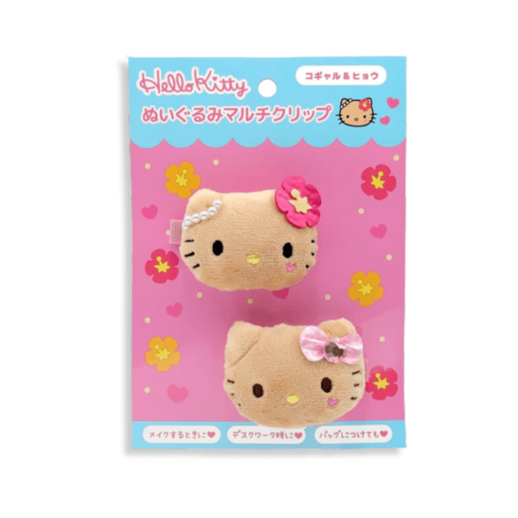 Sanrio Hello Kitty Plush Kogal & Leopard Multi Hair Clip - Twinkle Glory