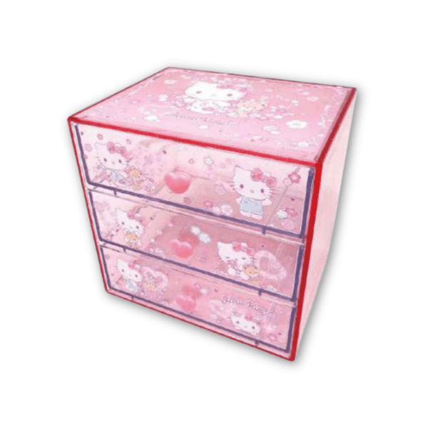 Sanrio Hello Kitty & Tiny Chum 3 Drawers Chest Drawer - Twinkle Glory