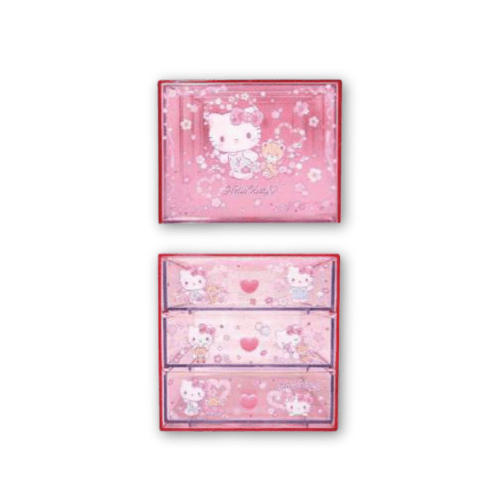 Sanrio Hello Kitty & Tiny Chum 3 Drawers Chest Drawer - Twinkle Glory