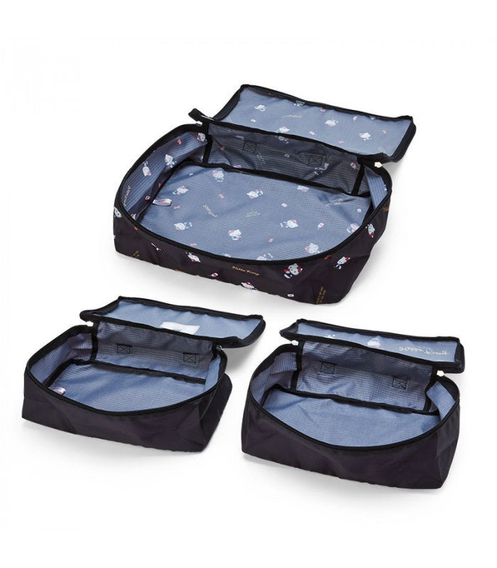 Sanrio Hello Kitty Travel Compartment Case 3pc Set - Twinkle Glory
