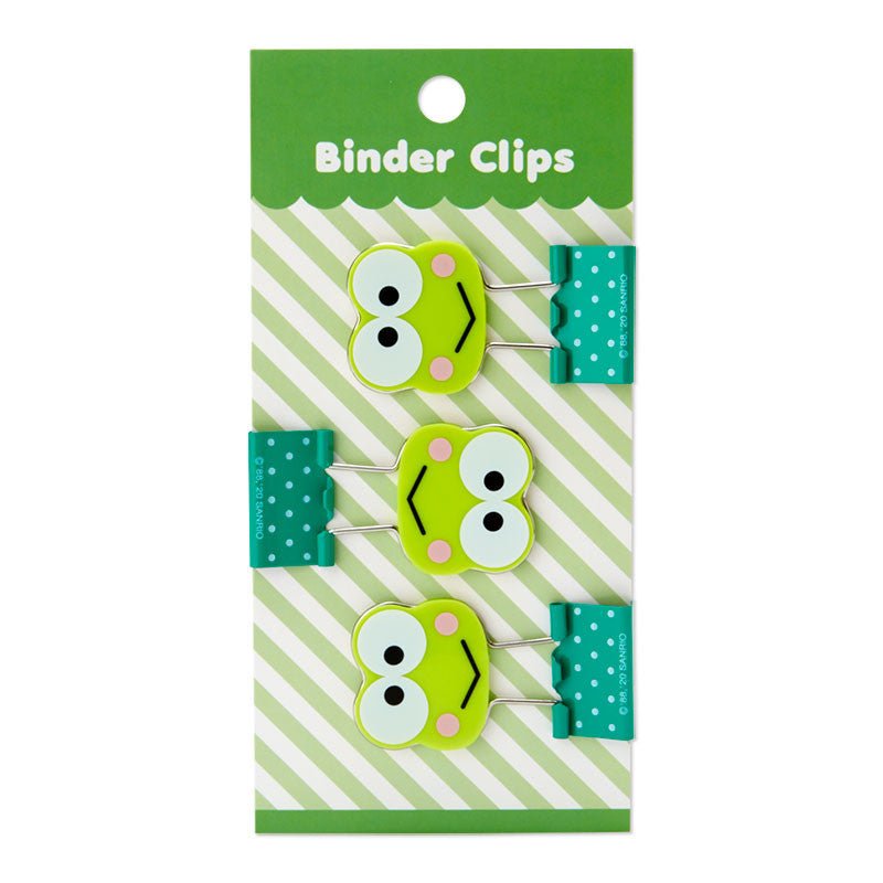 Sanrio Keroppi Binder Clip 3pcs Set - Twinkle Glory
