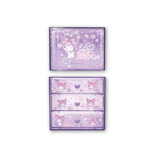 Sanrio Kuromi 3 Drawers Chest Drawer - Twinkle Glory