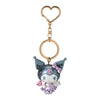 Sanrio Kuromi Angel Keychain with Purple Rhinestones - Twinkle Glory