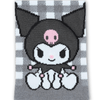Sanrio Kuromi Checkered Ankle Socks 23 - 25cm - Twinkle Glory