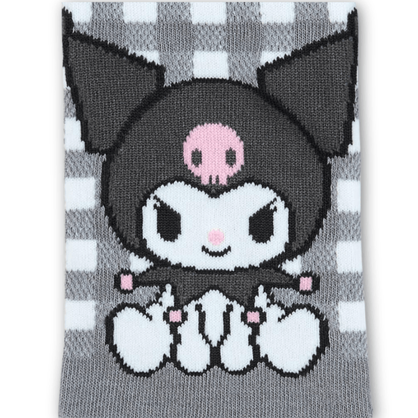 Sanrio Kuromi Checkered Ankle Socks 23 - 25cm - Twinkle Glory
