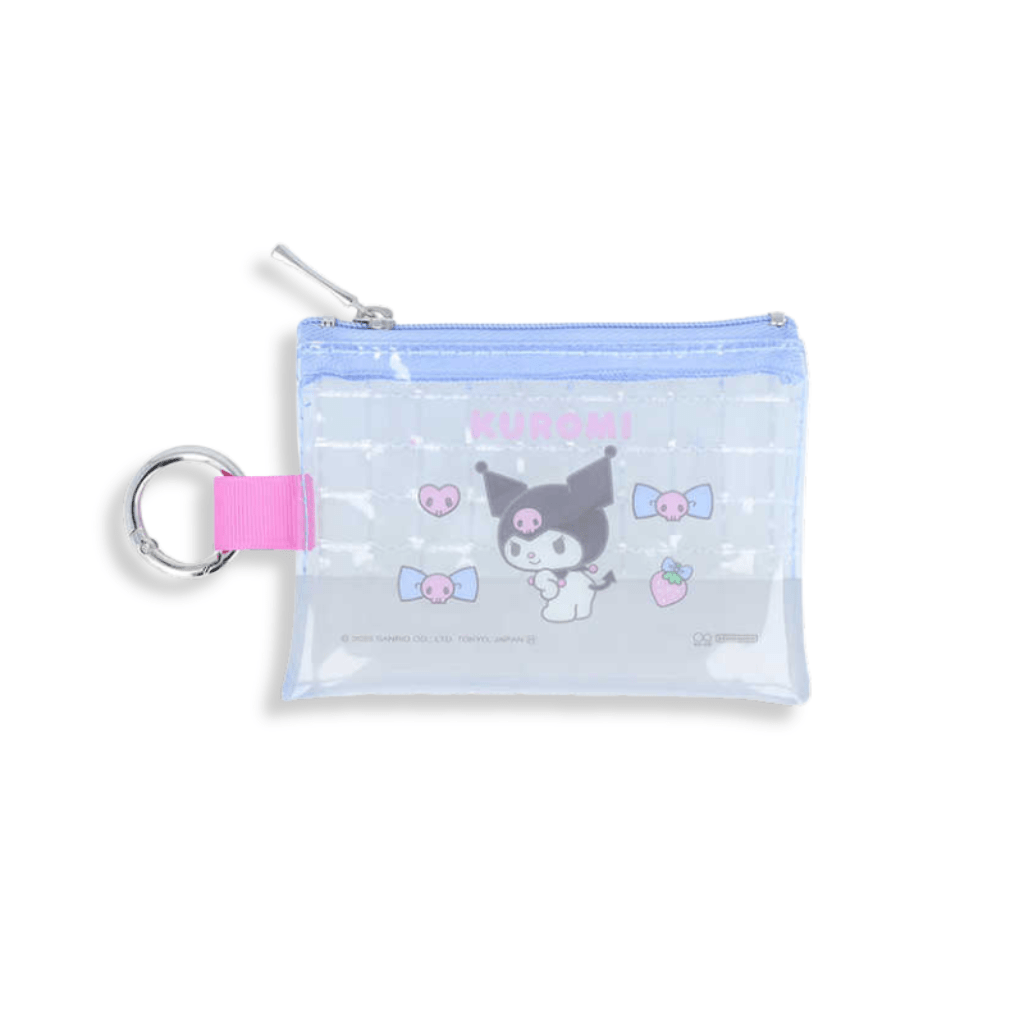 Sanrio Kuromi Clear PVC Mini Pouch with Ring Clip - Twinkle Glory