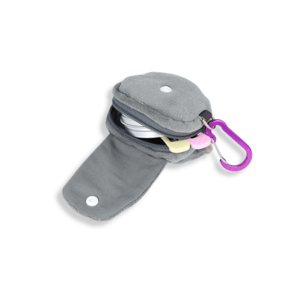 Sanrio Kuromi Face Pouch with Carabiner - Twinkle Glory