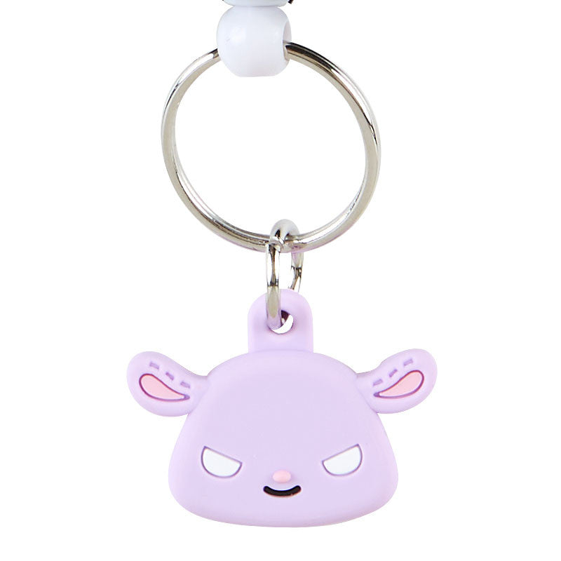 Sanrio Kuromi Face Shaped Reel Keychain