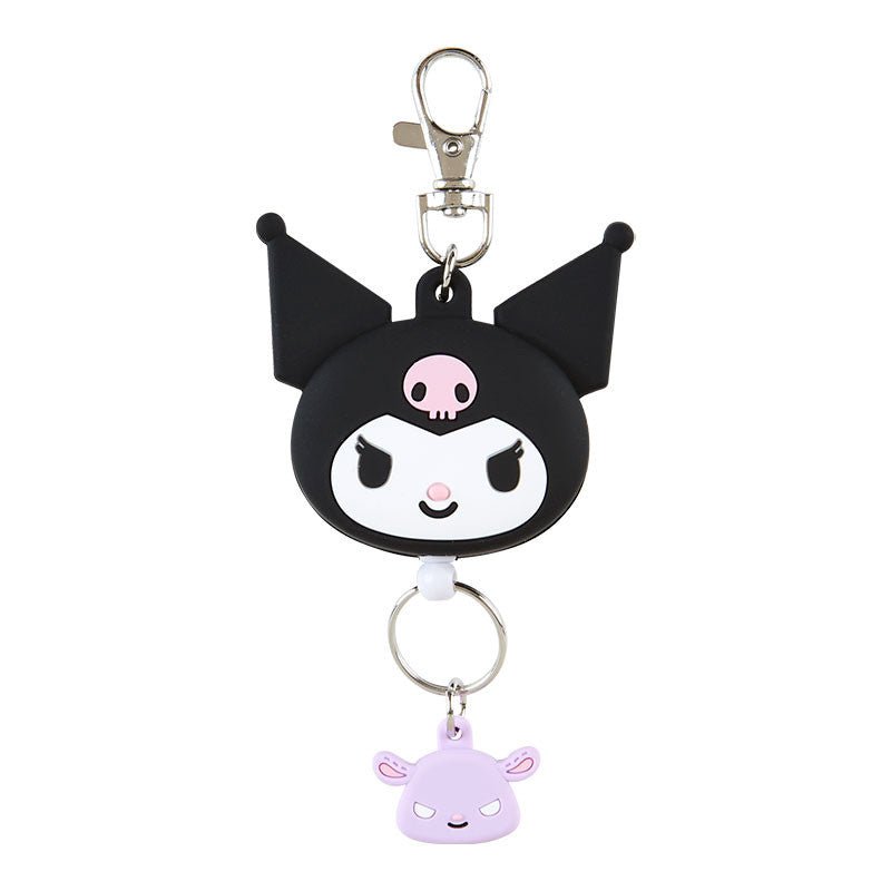 Sanrio Kuromi Face Shaped Reel Keychain - Twinkle Glory