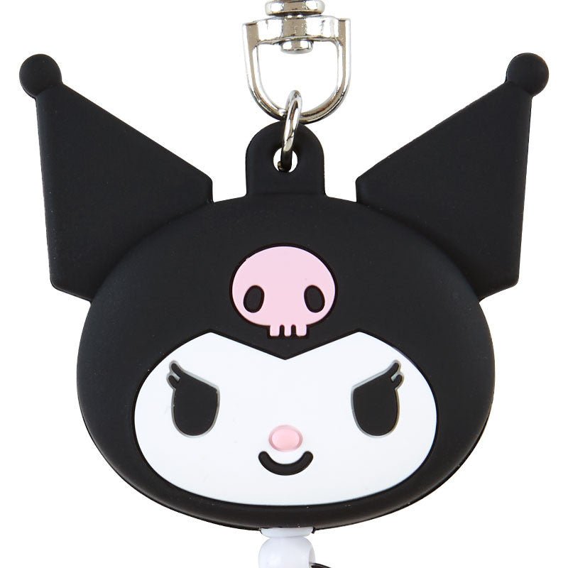 Sanrio Kuromi Face Shaped Reel Keychain - Twinkle Glory