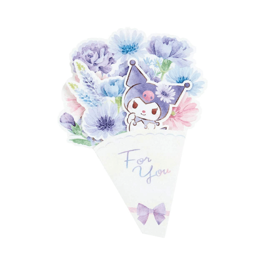 Sanrio Kuromi Flower Bouquet Message Card with Envelope - Twinkle Glory