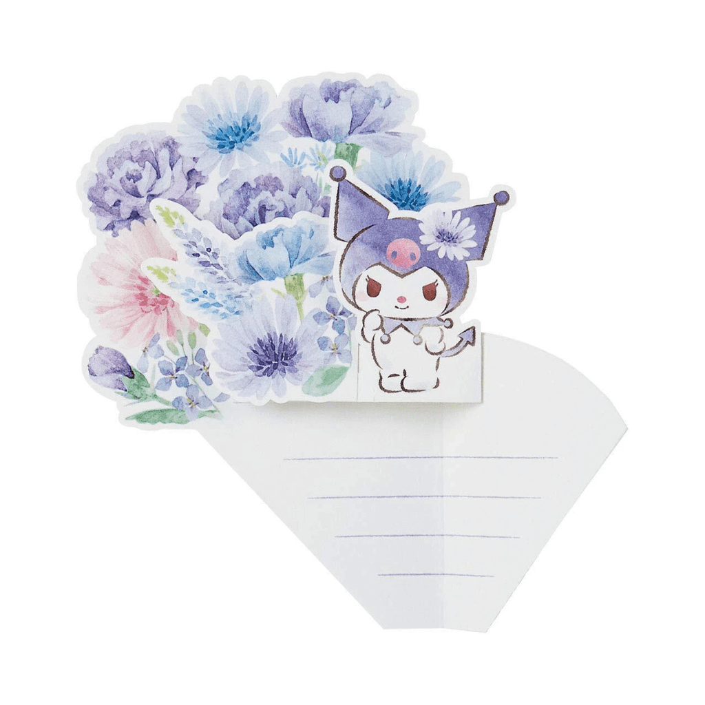 Sanrio Kuromi Flower Bouquet Message Card with Envelope - Twinkle Glory