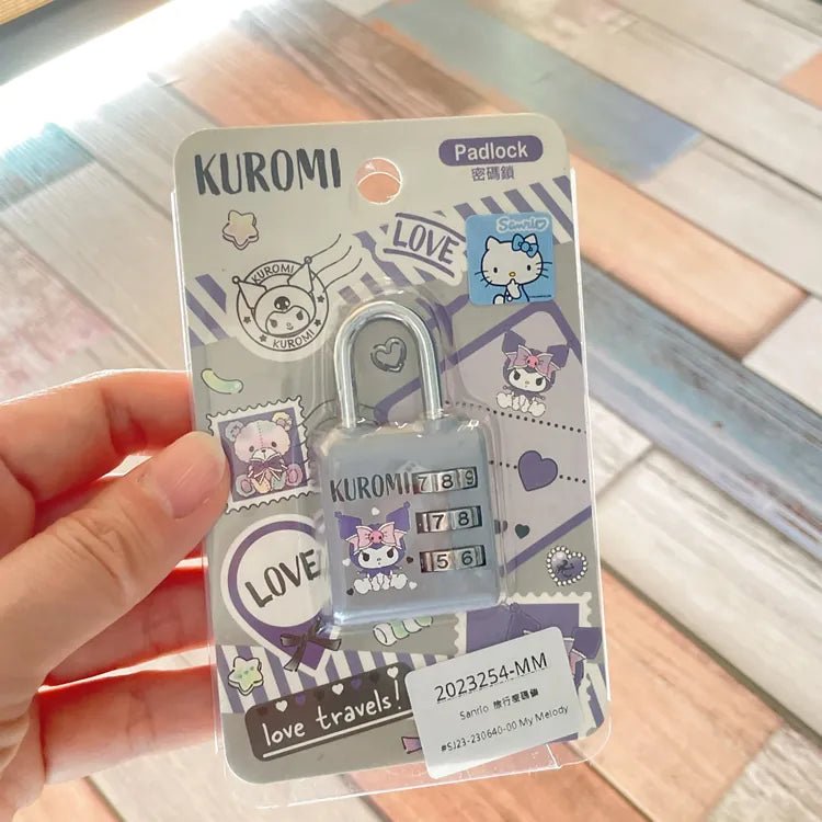 Sanrio Kuromi Grey Combination Lock - Twinkle Glory