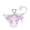 Sanrio Kuromi Heart Carabiner Plush Keychain with Pearl Strap - Twinkle Glory