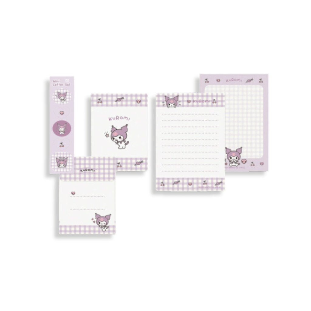 Sanrio Kuromi “Kid Blush” Mini Letter Set - Twinkle Glory