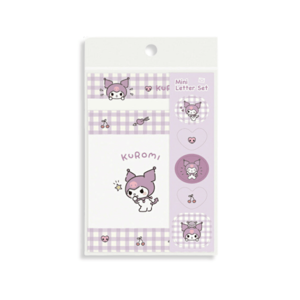 Sanrio Kuromi “Kid Blush” Mini Letter Set - Twinkle Glory