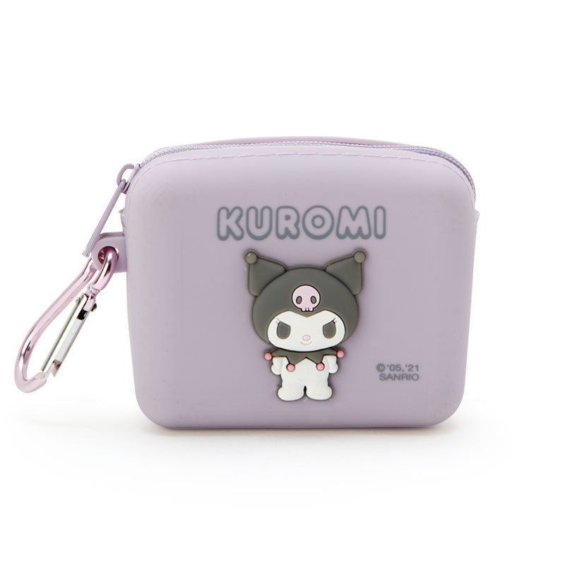Sanrio Kuromi Mini Silicone Pouch with Carabiner - Twinkle Glory