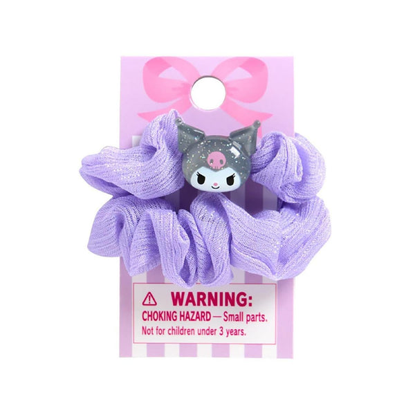 Sanrio Kuromi Purple Scrunchie with Glitter Charm - Twinkle Glory