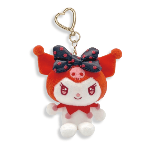 Sanrio Kuromi Red Heart Carabiner Plush Keychain - Twinkle Glory