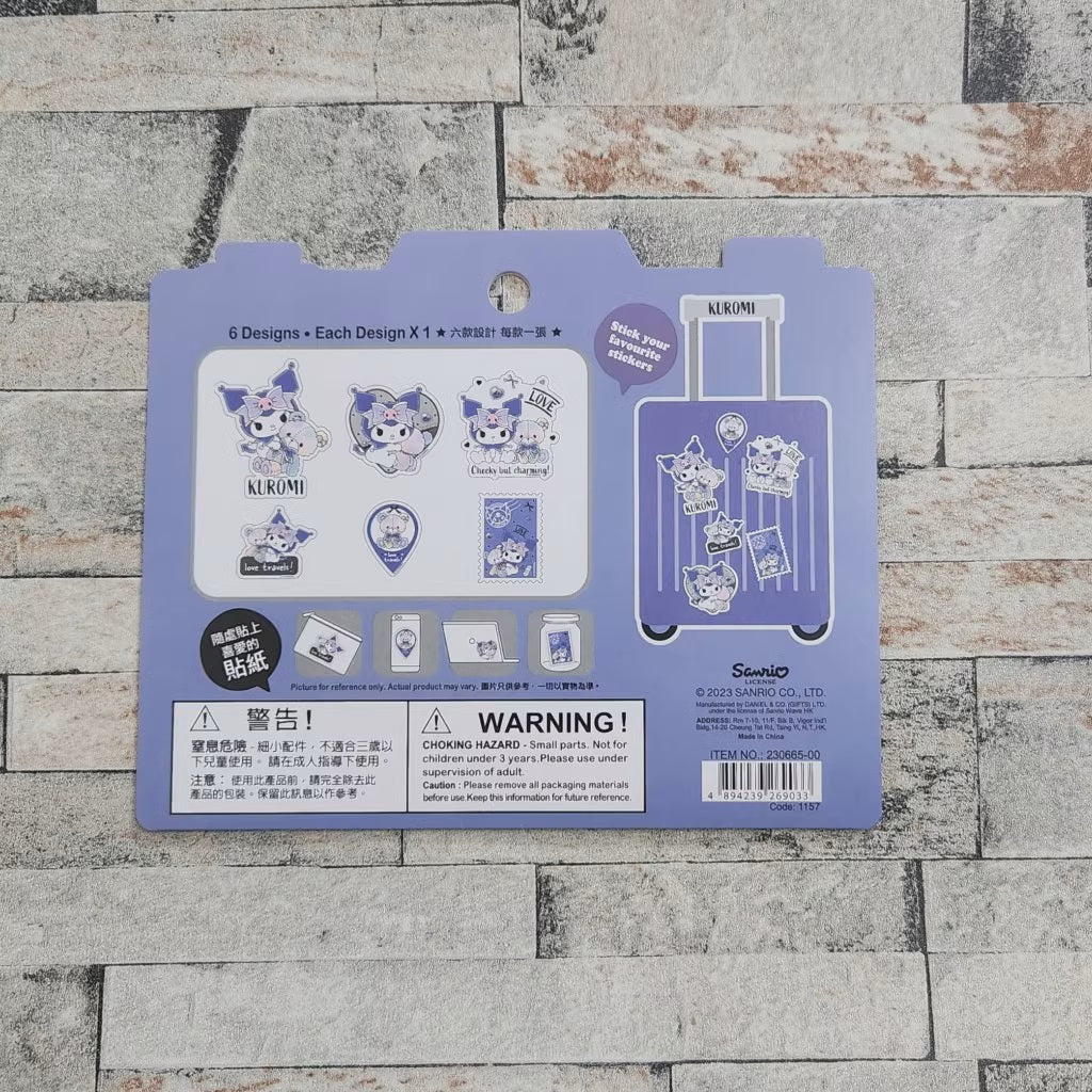 Sanrio Kuromi Travel Sticker