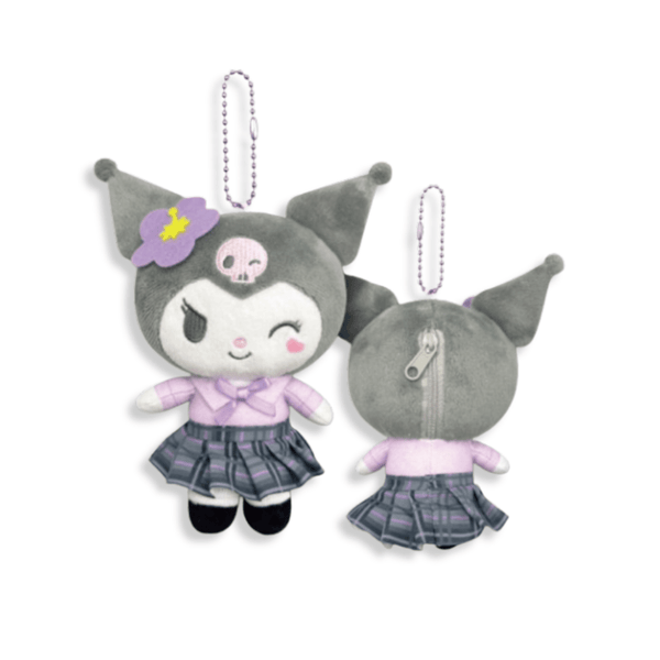 Sanrio Kuromi Uniform Plush Mascot Keychain - Twinkle Glory