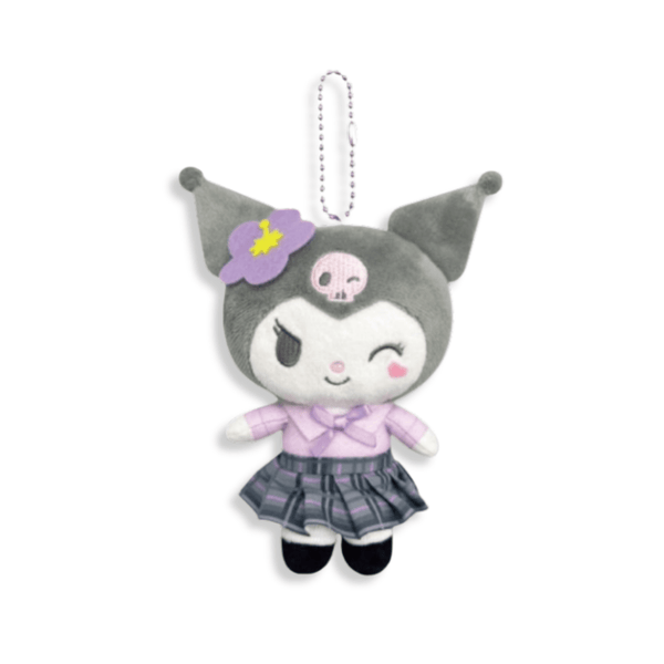 Sanrio Kuromi Uniform Plush Mascot Keychain - Twinkle Glory