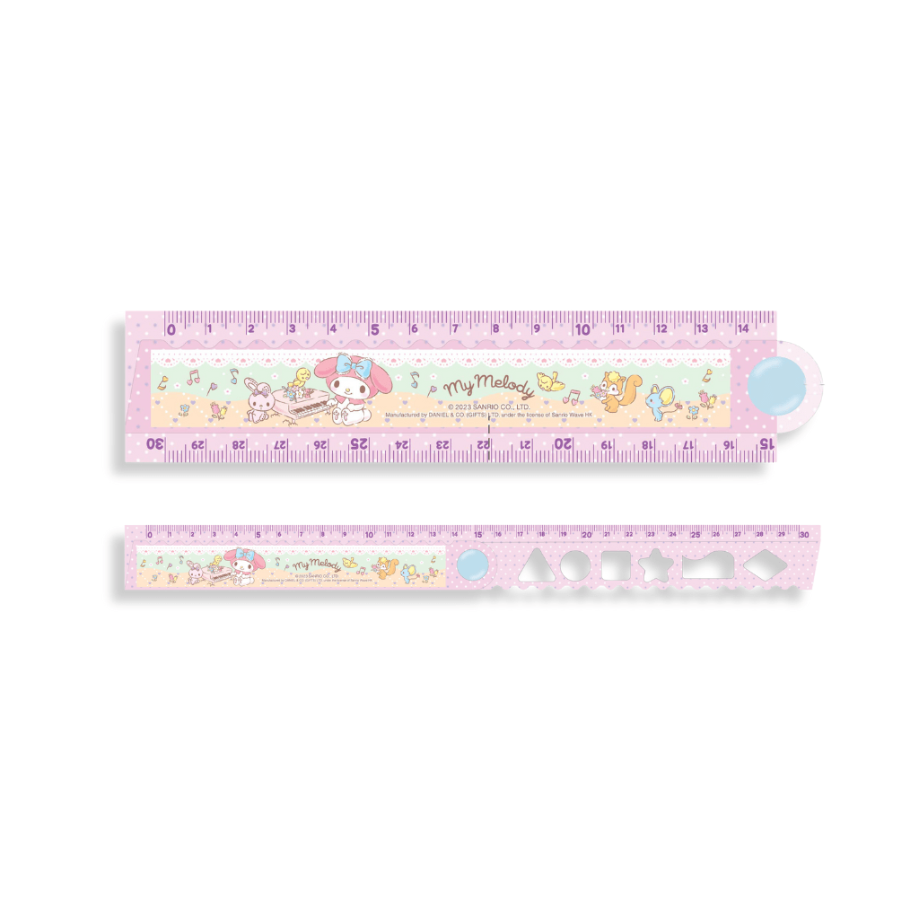 Sanrio My Melody 30cm Double - Sided Folding Ruler - Twinkle Glory