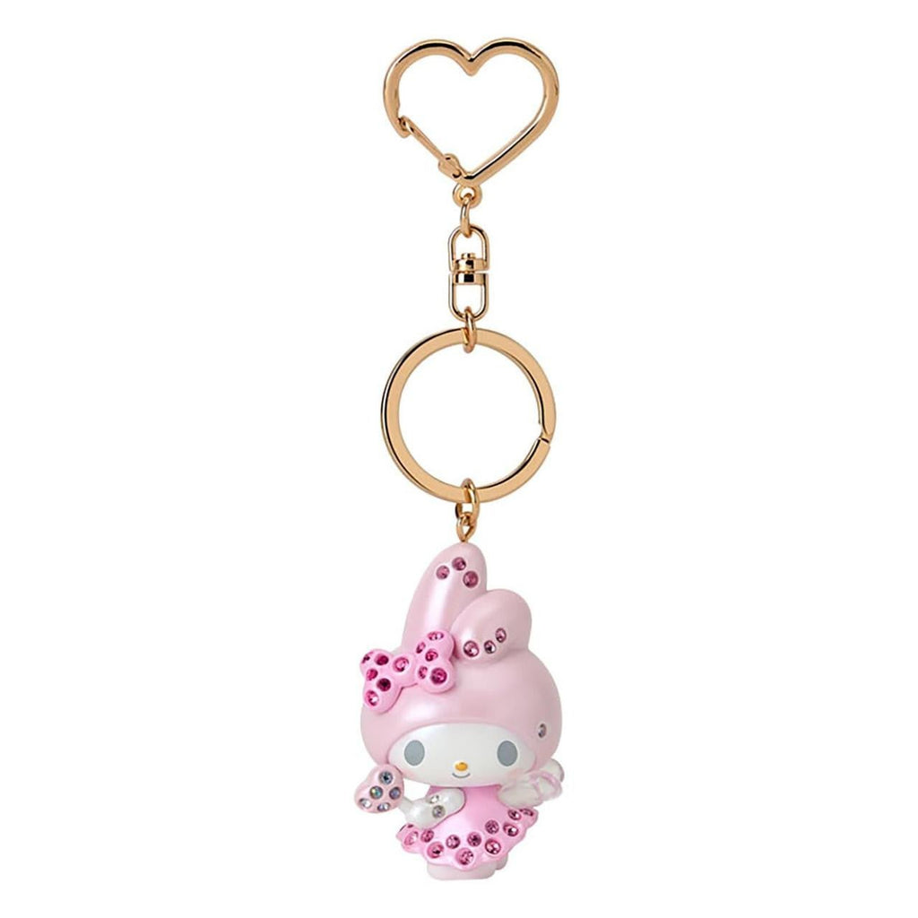 Sanrio My Melody Angel Keychain with Pink Rhinestones - Twinkle Glory