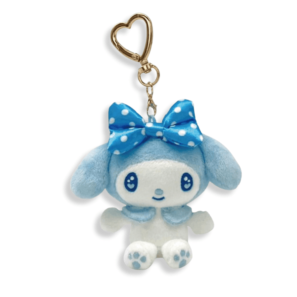 Sanrio My Melody Blue Heart Carabiner Plush Keychain - Twinkle Glory