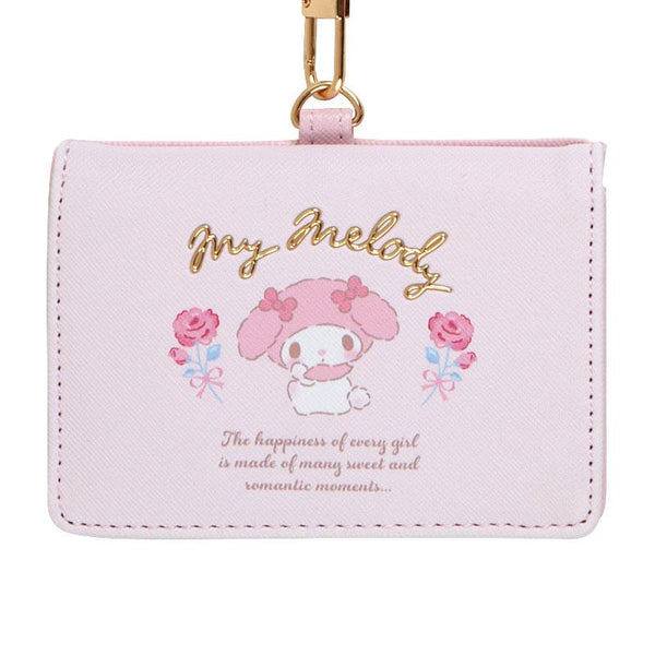 Sanrio My Melody Card Holder with Reel and Neck Strap