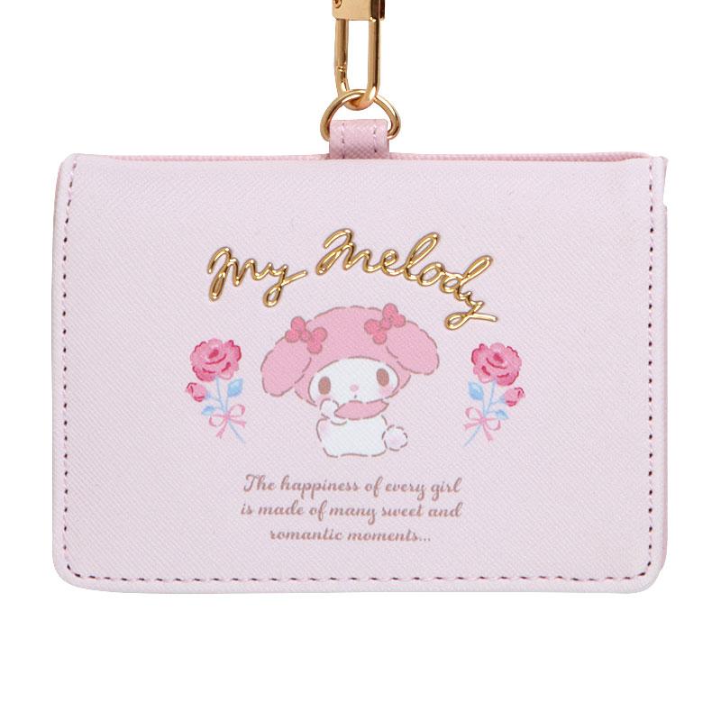 Sanrio My Melody Card Holder with Reel and Neck Strap