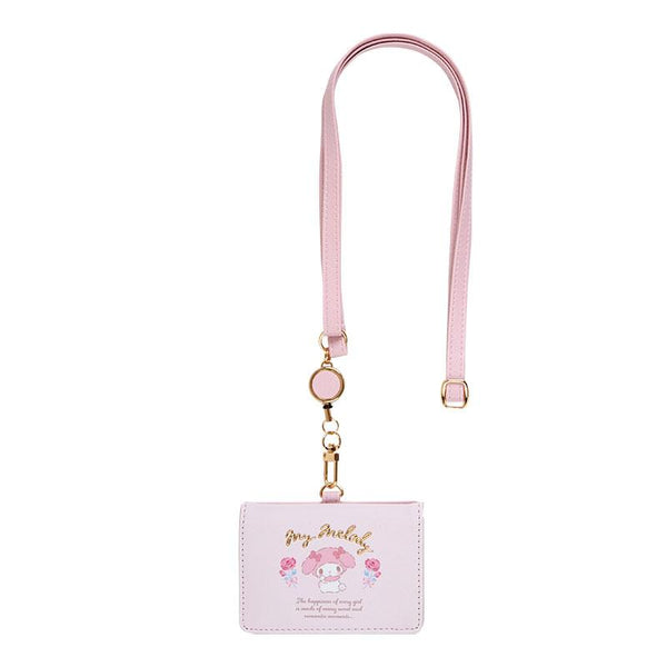 Sanrio My Melody Card Holder with Reel and Neck Strap