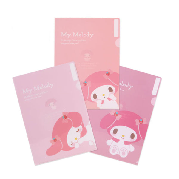 Sanrio My Melody Clear File 3Pcs Set