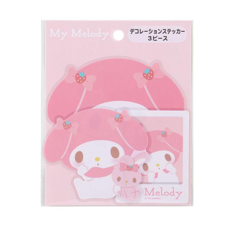 Sanrio My Melody Decoration Sticker 3Pcs Set