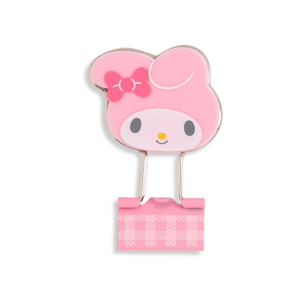 Sanrio My Melody Gingham Binder Clips 3 - pcs Set - Twinkle Glory