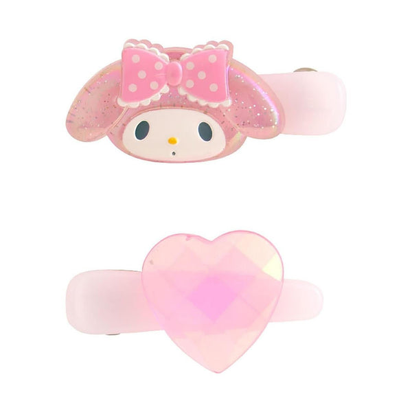 Sanrio My Melody Hair Clip Set with Heart Design - Twinkle Glory