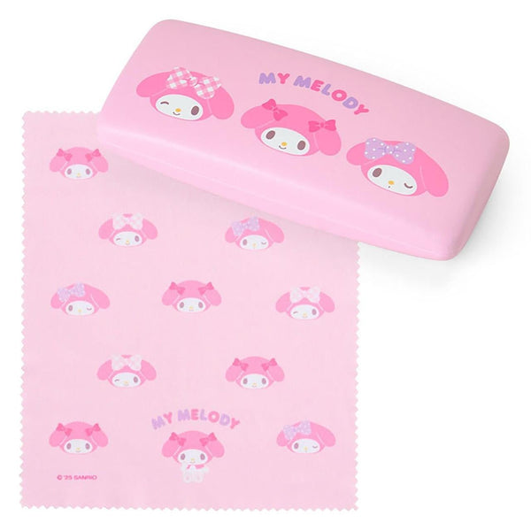 Sanrio My Melody Hard Glasses Case with Cleaning Cloth - Twinkle Glory