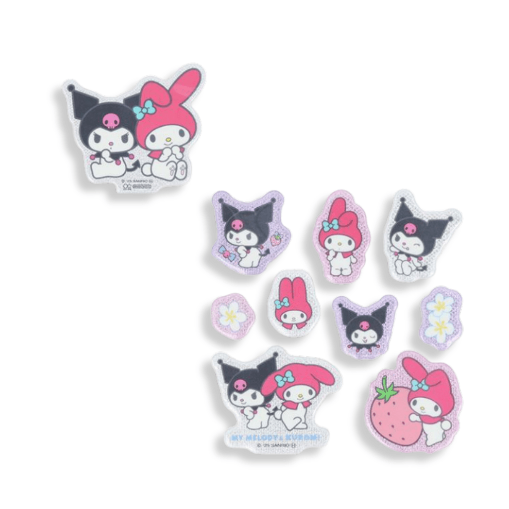 Sanrio My Melody & Kuromi Glitter Stickers - Twinkle Glory