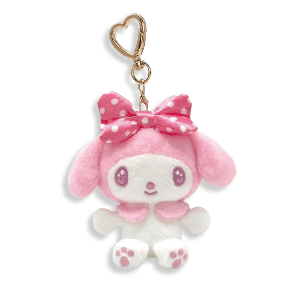 Sanrio My Melody Pink Heart Carabiner Plush Keychain - Twinkle Glory