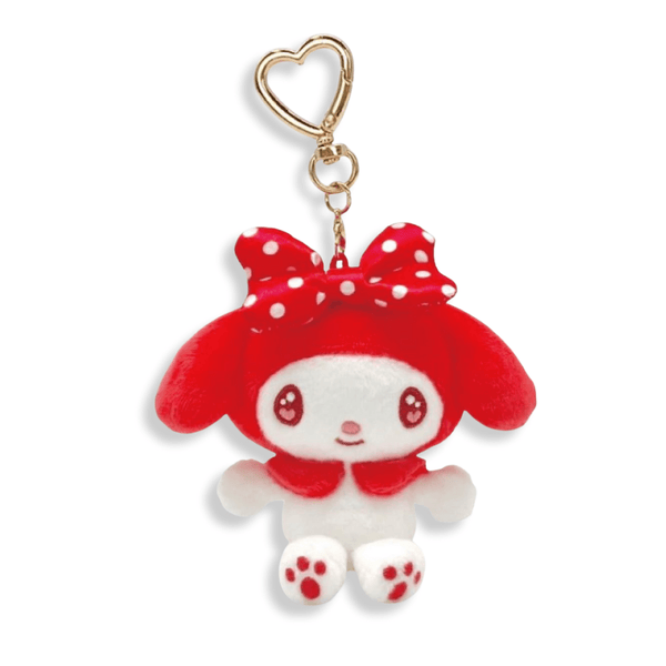 Sanrio My Melody Red Heart Carabiner Plush Keychain - Twinkle Glory