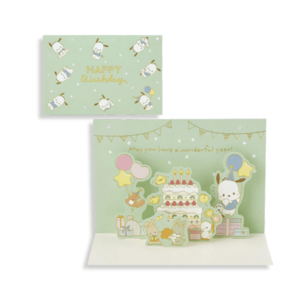 Sanrio Pochacco 3D Happy Birthday Greeting Card - Twinkle Glory