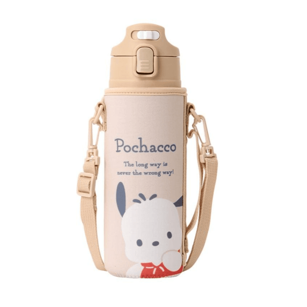 Sanrio Pochacco Cover With Stainless Bottle 470ml - Twinkle Glory