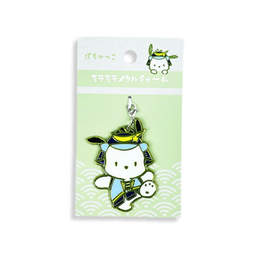 Sanrio Pochacco Samurai Sparkling Metal Charm - Twinkle Glory