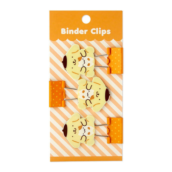 Sanrio Pompompurin Binder Clip 3pcs Set - Twinkle Glory