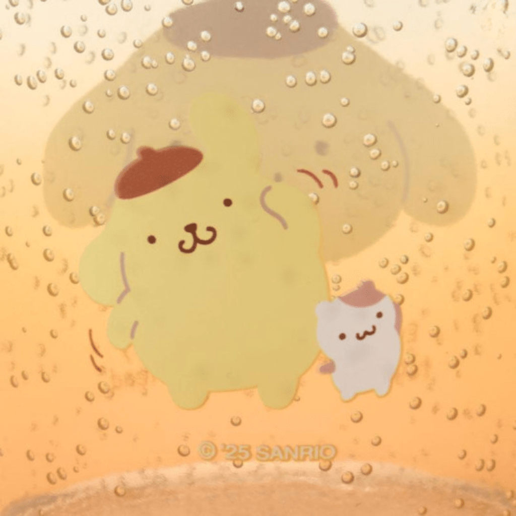 Sanrio Pompompurin Clear Tumbler 300 ml - Twinkle Glory