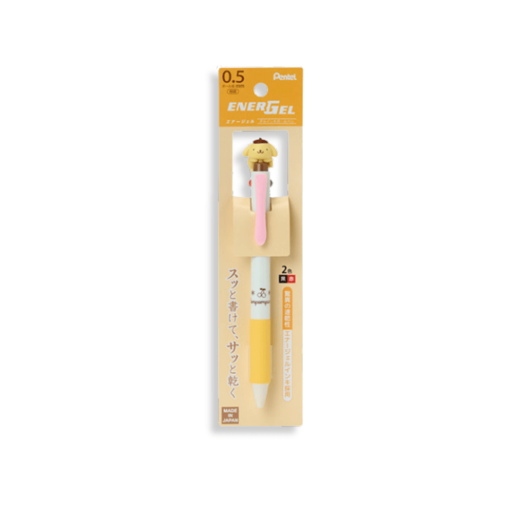 Sanrio Pompompurin EnerGel Two Colour Mascot Ballpoint Pen - Twinkle Glory