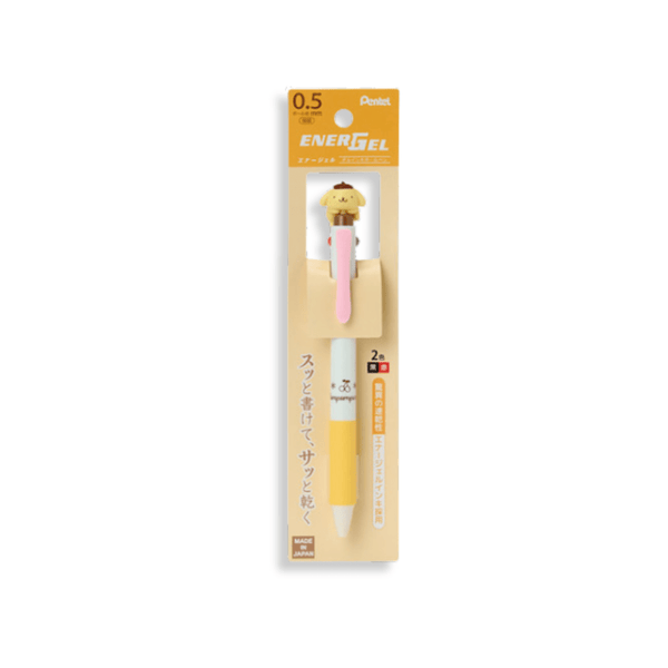 Sanrio Pompompurin EnerGel Two Colour Mascot Ballpoint Pen - Twinkle Glory