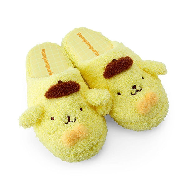 Sanrio Pompompurin Face Fluffy Slippers 25cm - Twinkle Glory